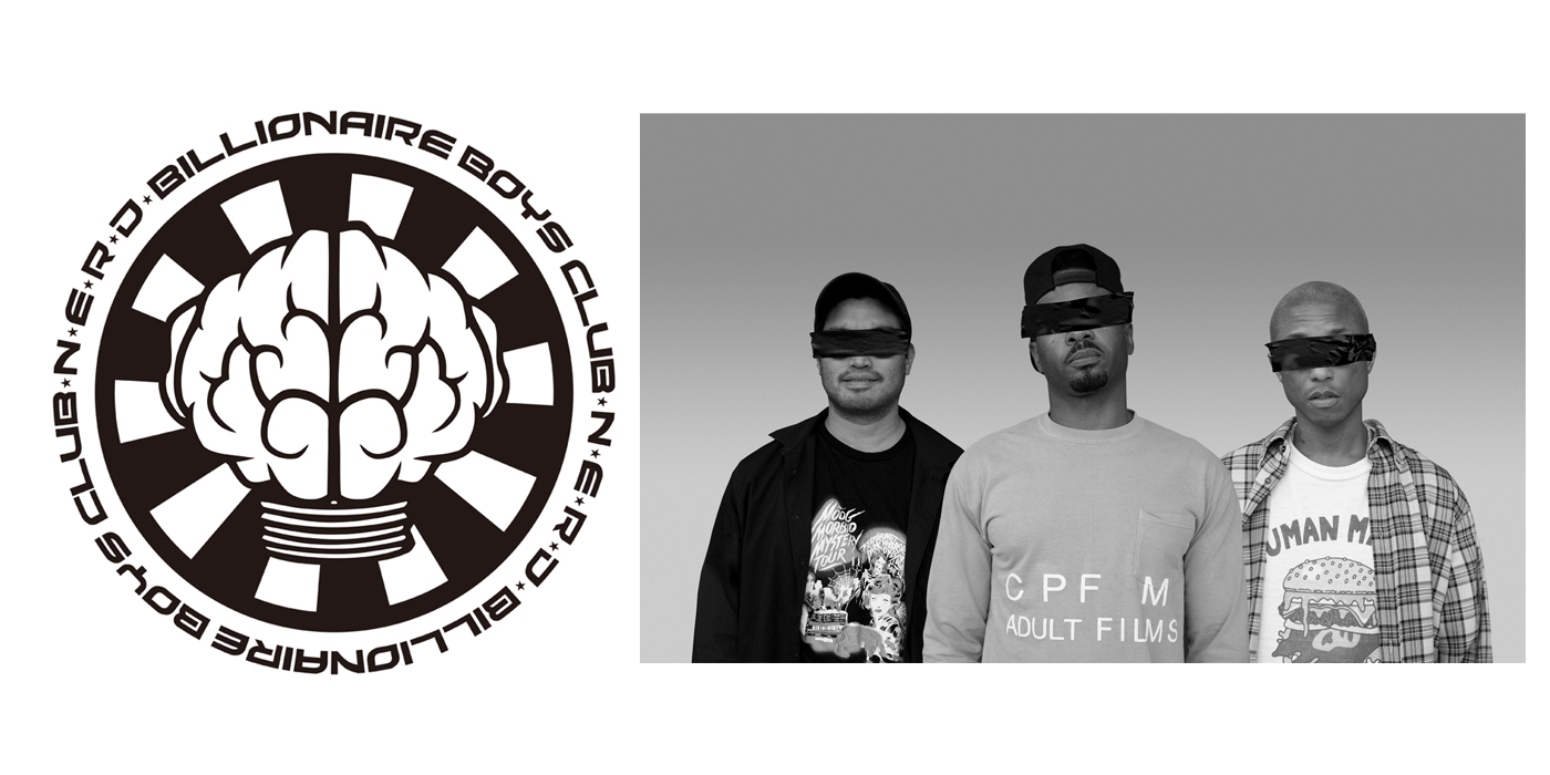 N.E.R.DとBILLIONAIRE BOYS CLUB・ICECREAMの日本限定コラボTシャツが