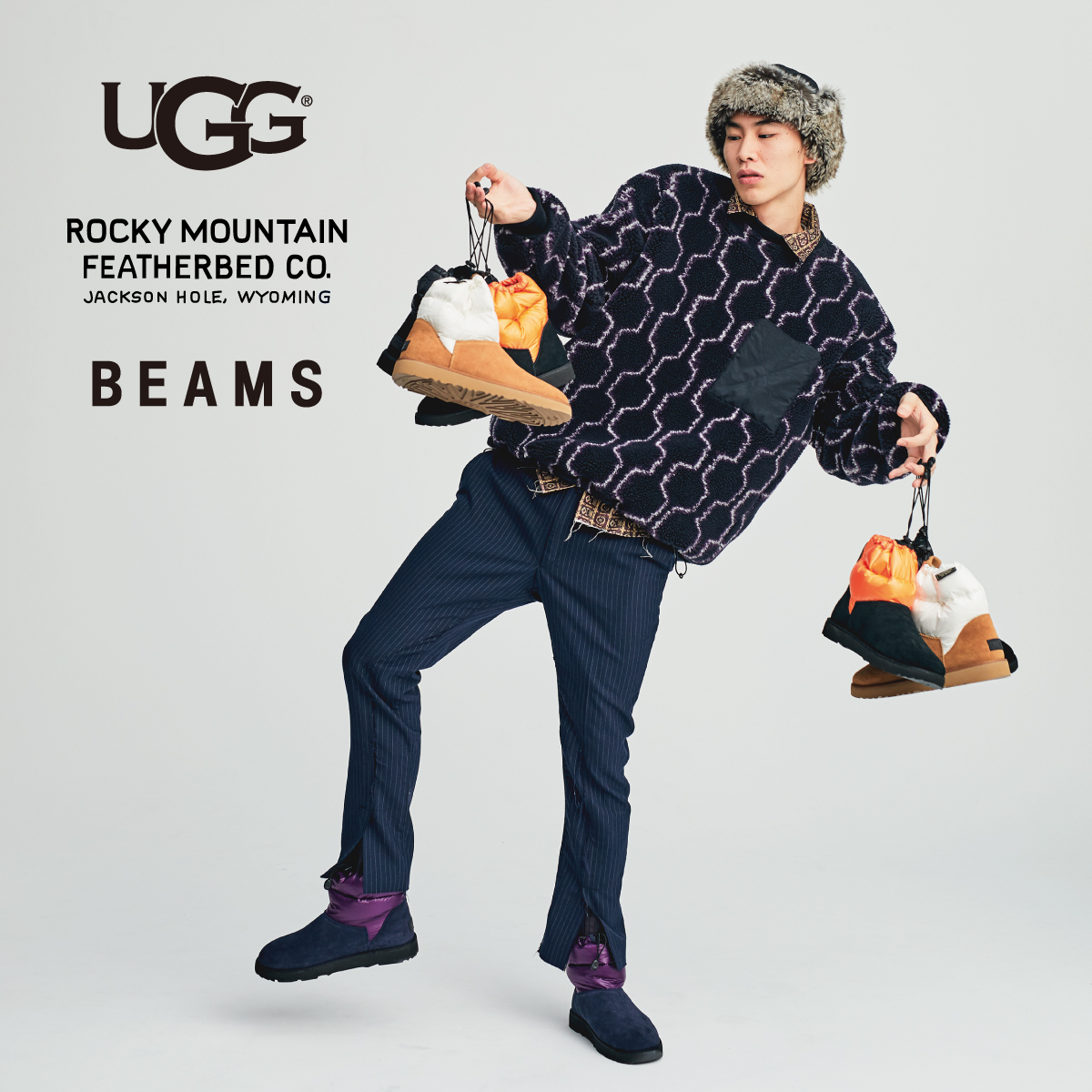 UGG®×Rocky Mountain Featherbed×BEAMSによる画期的なブーツが登場