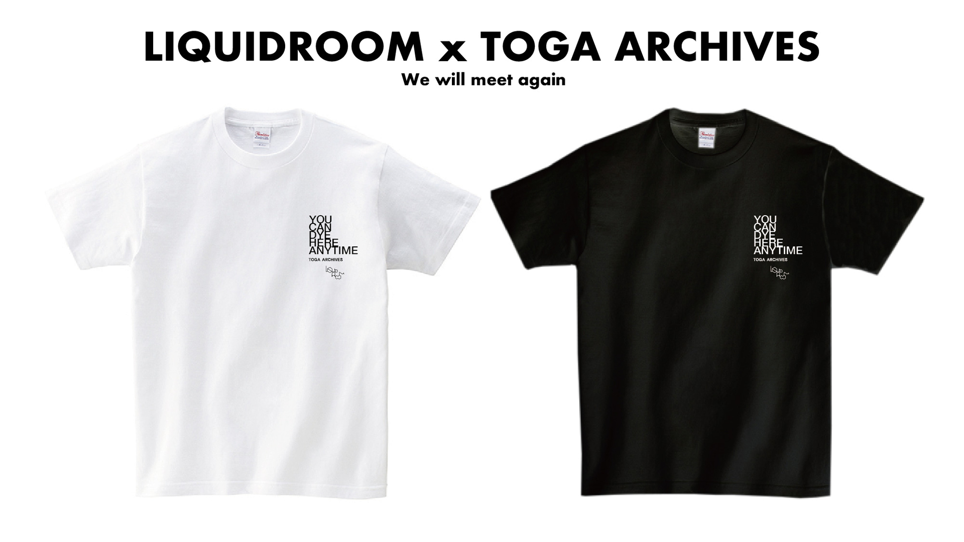 LIQUIDROOMのTシャツプロジェクトにモーリス・フルトン、TOGA ARCHIVES