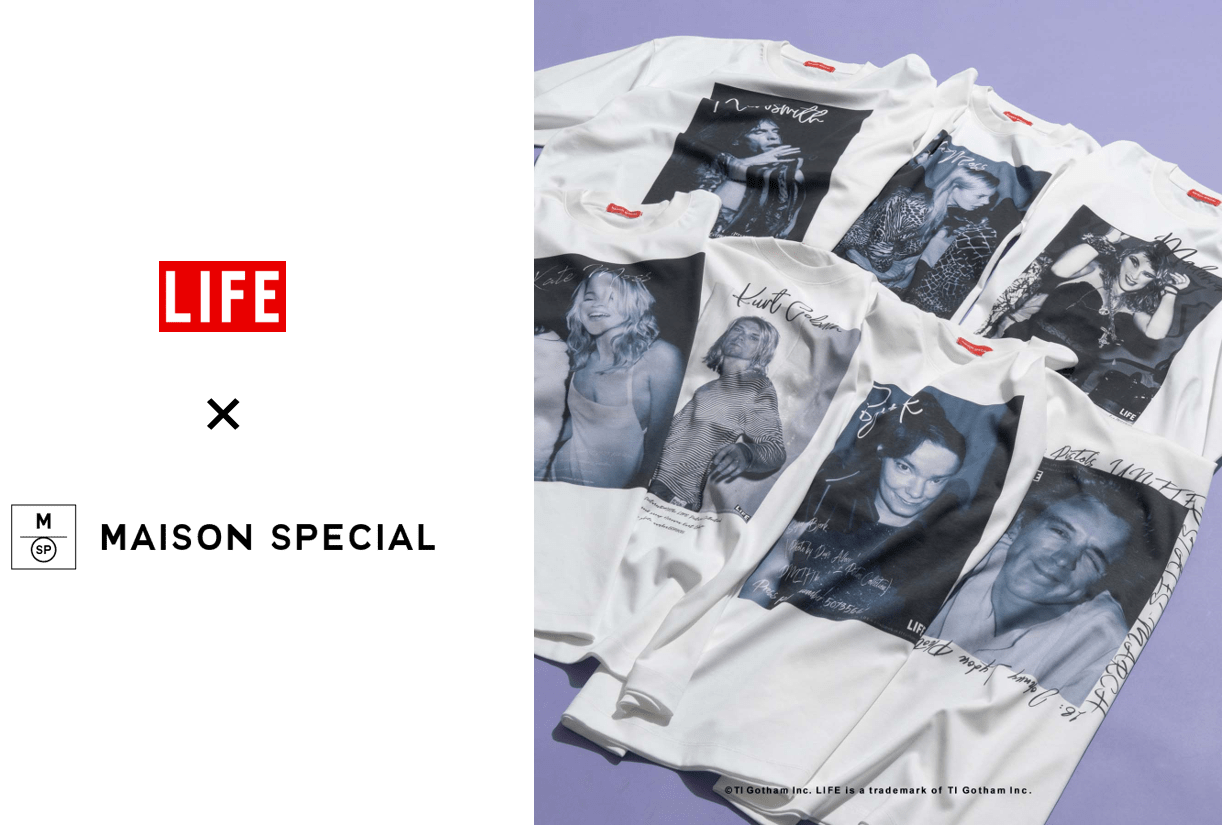 LIFE × MAISON SPECIALのコラボレーションTシャツが発売 | EYESCREAM