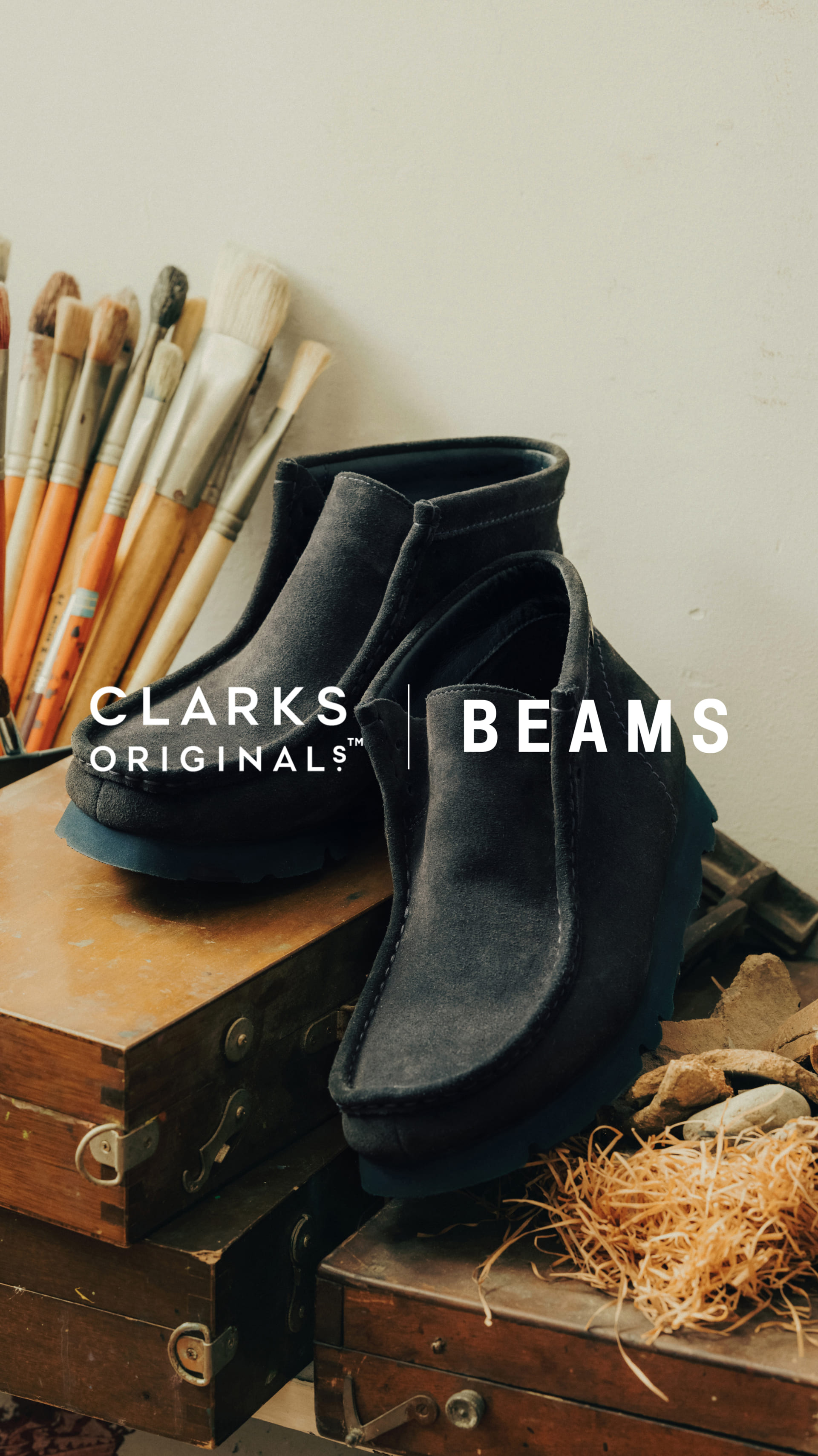 CLARKS ORIGINALS × BEAMS / 別注 Wallabee BEAMSとClarks ORIGINALSによる別注Wallabee Bootからダークネイビーが