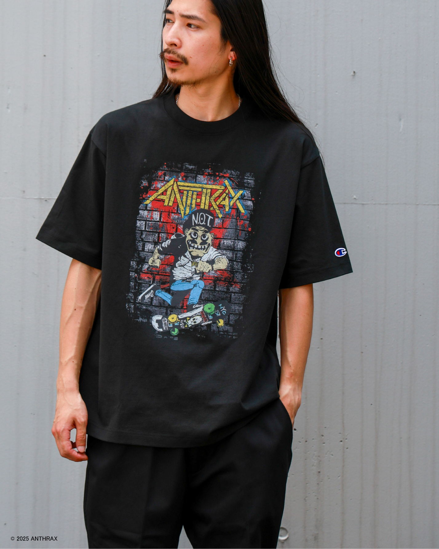 Championがスラッシュメタルの伝説的バンドANTHRAXの限定Tシャツ